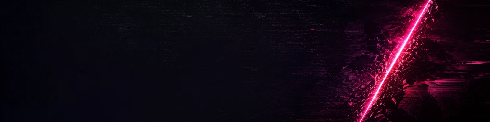 Static Fuzz & Neon Slash cool LinkedIn banner