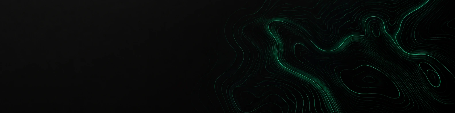 Emerald Topographic Map cool LinkedIn banner