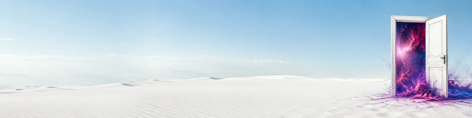 Desert Cosmic Doorway unique LinkedIn banner