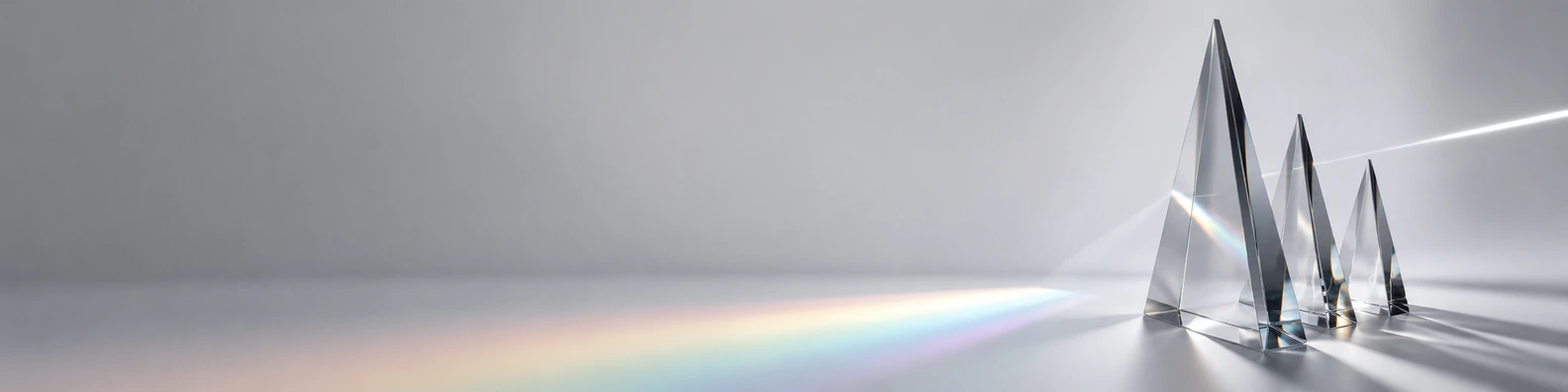 Polished Prisms & Light Spectrum unique LinkedIn banner