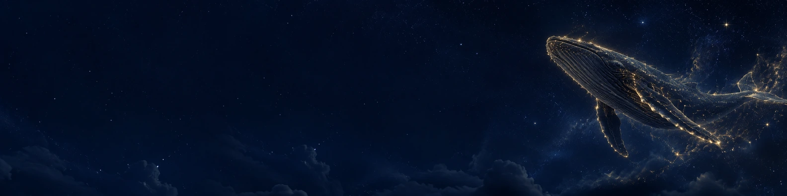 Sky Constellation Whale unique LinkedIn banner