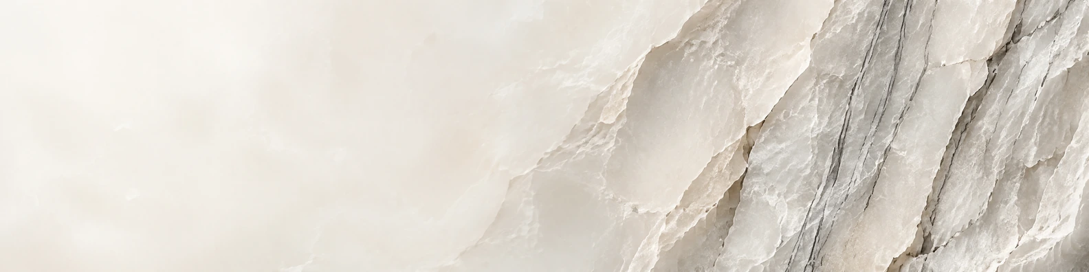 Alabaster Marble Fracture nature-inspired LinkedIn banner for a professional profile