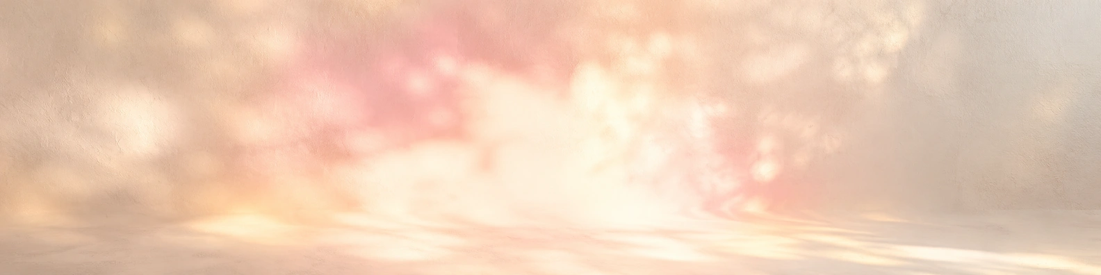 Ambient Blush Light abstract LinkedIn banner for a professional profile