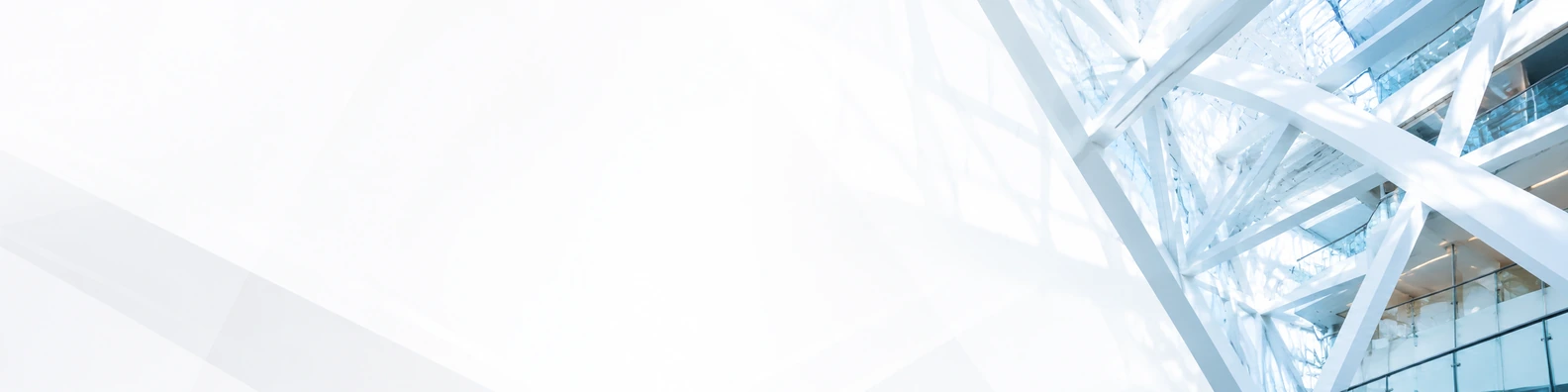 Angled Atrium Framework urban city LinkedIn banner for a professional profile