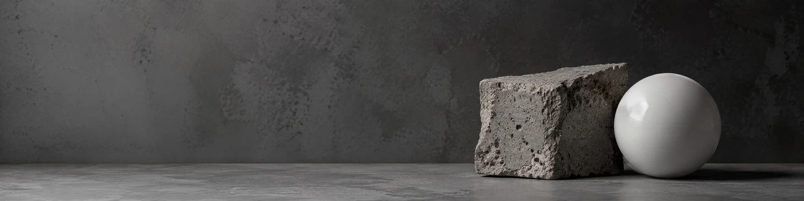Architectural Concrete Fragment creative LinkedIn banner for a professional profile
