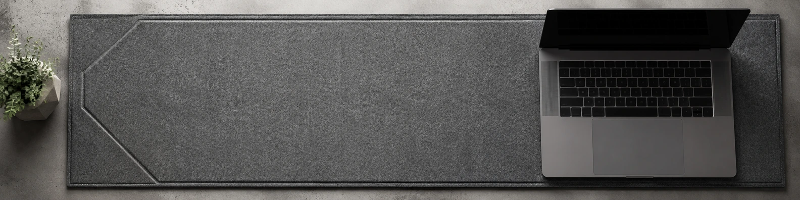Architectural Desk Mat workspace LinkedIn banner for custom text and digital professional profiles