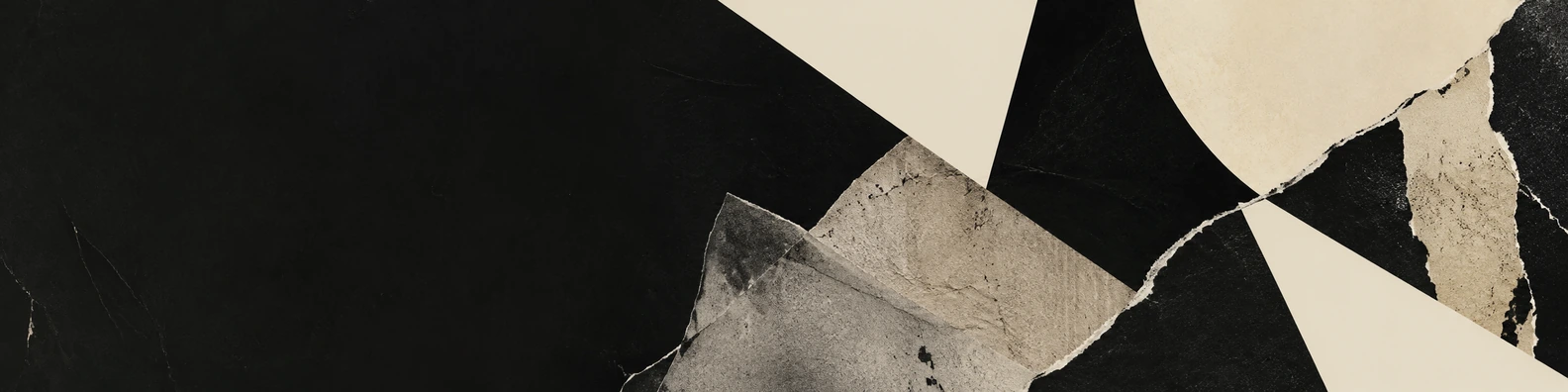 Archival Paper Intersection creative LinkedIn banner for a professional profile