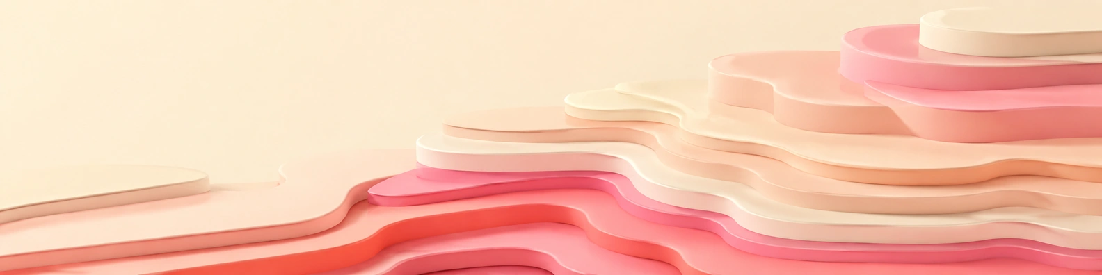Blush Pink Topography abstract LinkedIn banner for a professional profile