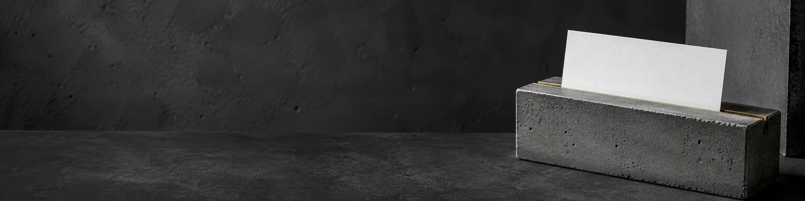 Brutalist Memo Dock workspace LinkedIn banner for custom text and digital professional profiles