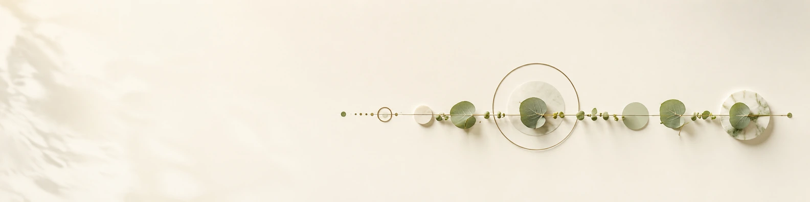 Cascading Foliage Line nature-inspired LinkedIn banner for a professional profile