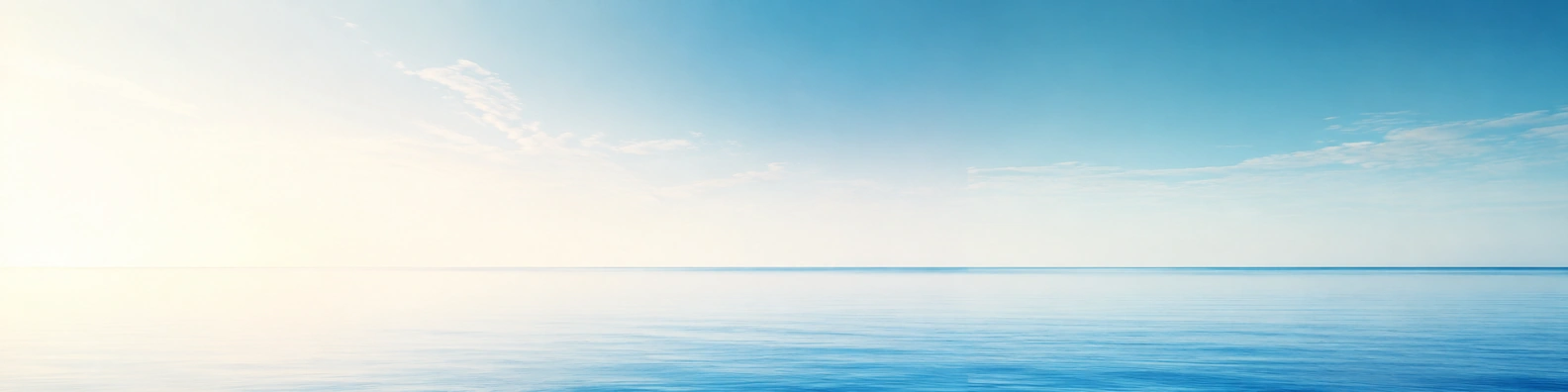 Cerulean Horizon Void nature-inspired LinkedIn banner for a professional profile