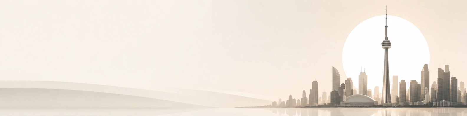 Clean Sunburst Tower Profile urban city LinkedIn banner for a professional profile