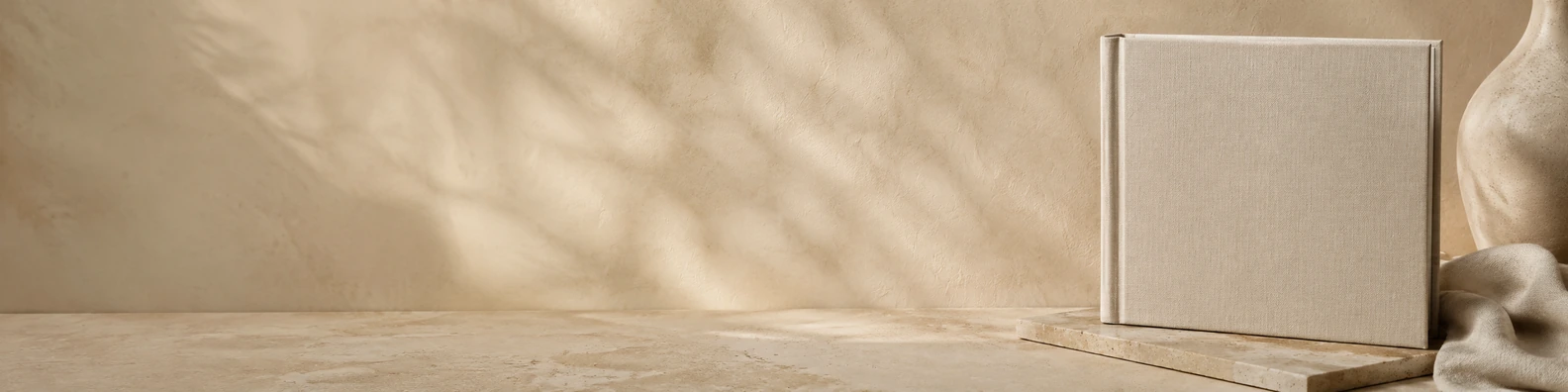 Closed Art Monograph creative LinkedIn banner for a professional profile