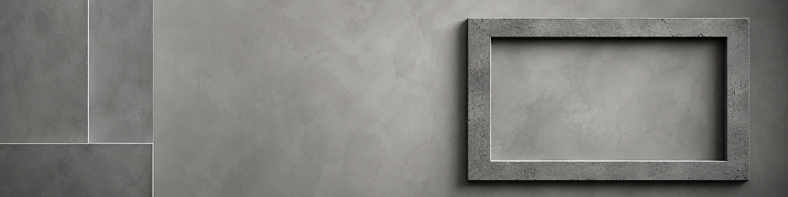 Concrete Plaster Border geometric LinkedIn banner with clean custom text space