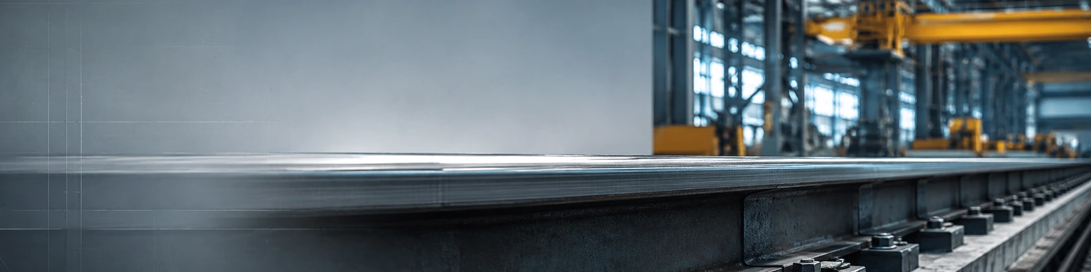 Crane Rail Tracking Profile business LinkedIn banner for real estate architecture and construction professionals