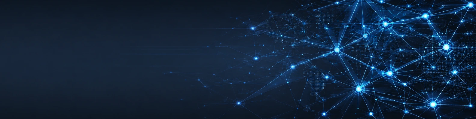 Distributed Mesh code and data LinkedIn banner for a professional technical profile