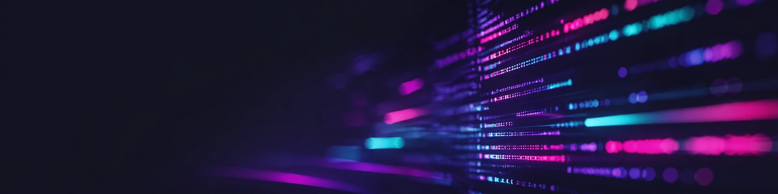 Dracula Syntax code and data LinkedIn banner for a professional technical profile