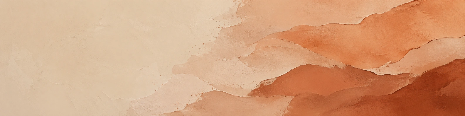 Earthy Terracotta Wash nature-inspired LinkedIn banner for a professional profile