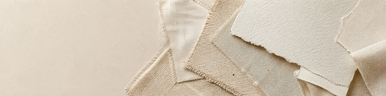 Fabric Swatch Overlay creative LinkedIn banner for a professional profile
