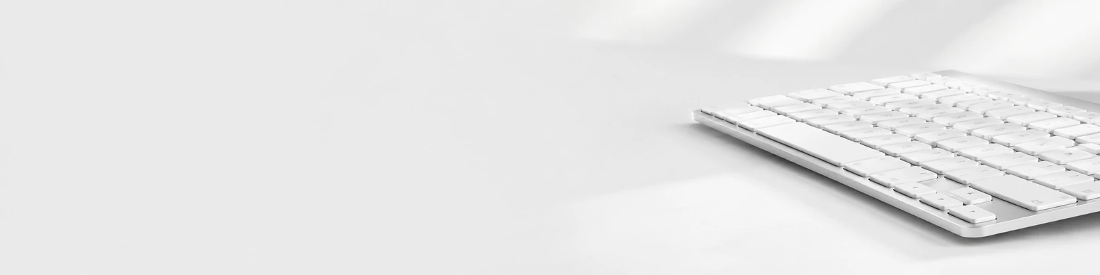 Floating Wireless Key workspace LinkedIn banner for custom text and digital professional profiles