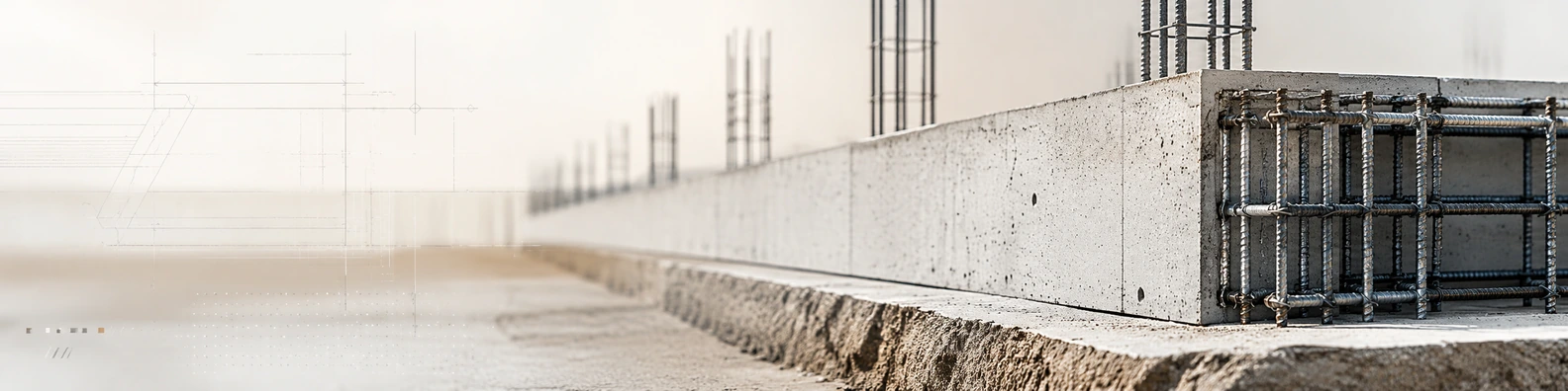 Foundation Grade Beam Profile business LinkedIn banner for real estate architecture and construction professionals
