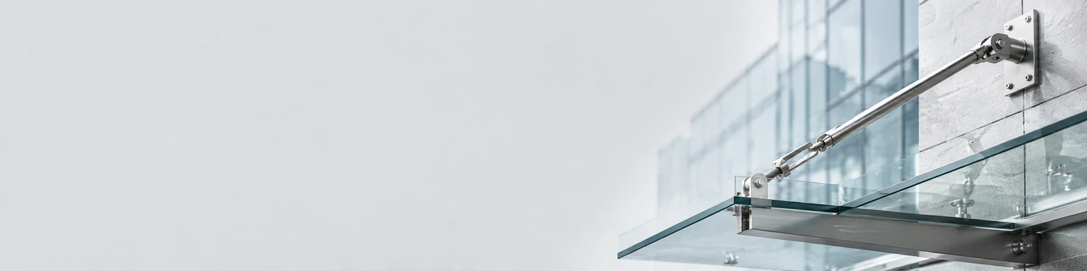 Glass Canopy Strut urban city LinkedIn banner for a professional profile