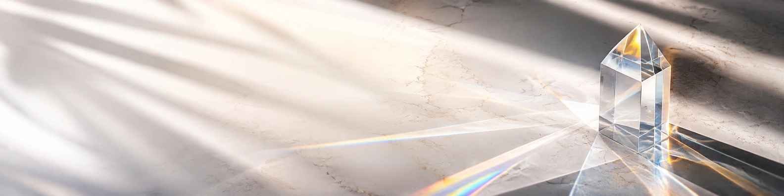Glass Prism Angle creative LinkedIn banner for a professional profile