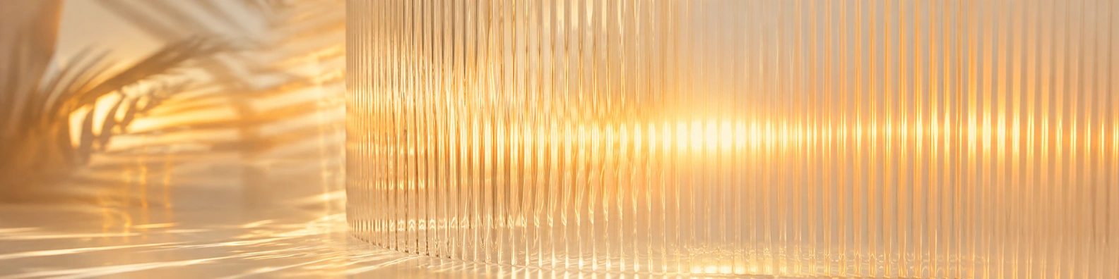 Golden Hour Refraction abstract LinkedIn banner for a professional profile
