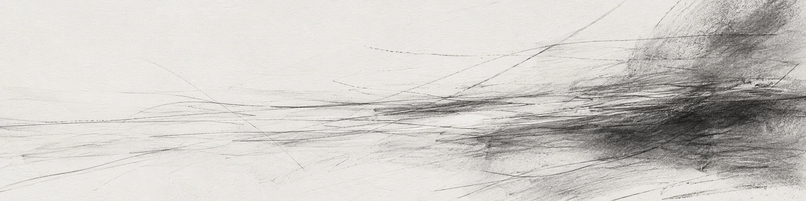 Graphite Smudge Line creative LinkedIn banner for a professional profile