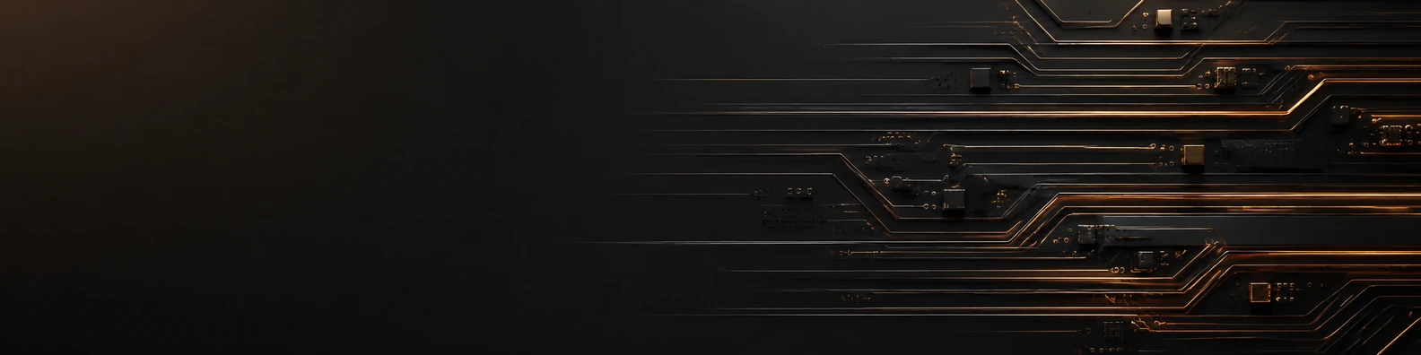 Hardware Core code and data LinkedIn banner for a professional technical profile