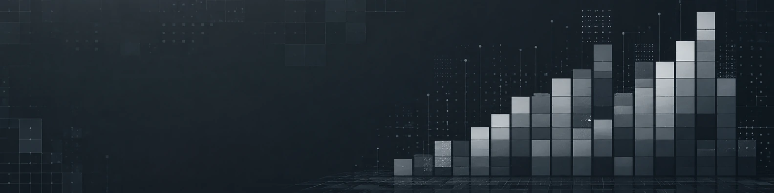 Histogram Array code and data LinkedIn banner for a professional technical profile