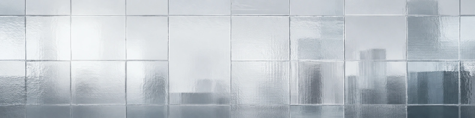 Ice Glass Grid abstract LinkedIn banner for a professional profile
