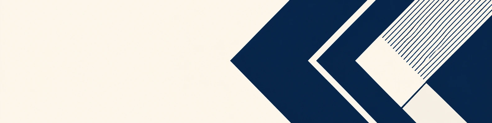 Indigo Chevron creative LinkedIn banner for a professional profile