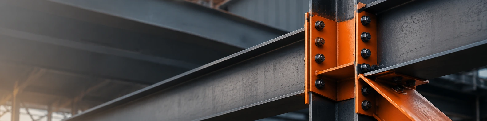Industrial I Beam Intersection business LinkedIn banner for real estate architecture and construction professionals