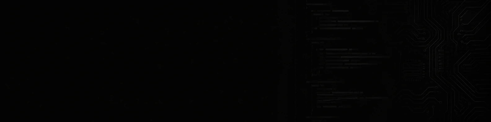 Kernel Script code and data LinkedIn banner for a professional technical profile