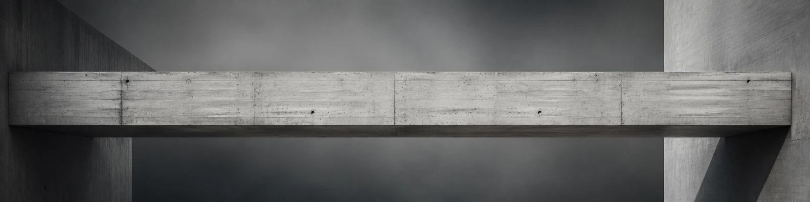 Linear Concrete Girder business LinkedIn banner for real estate architecture and construction professionals