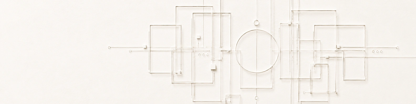 Linear Frame Cluster creative LinkedIn banner for a professional profile