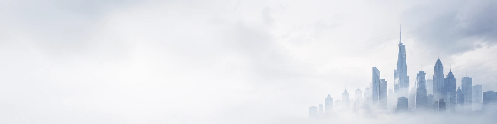 Low-Noise Atmospheric City Mist urban city LinkedIn banner for a professional profile