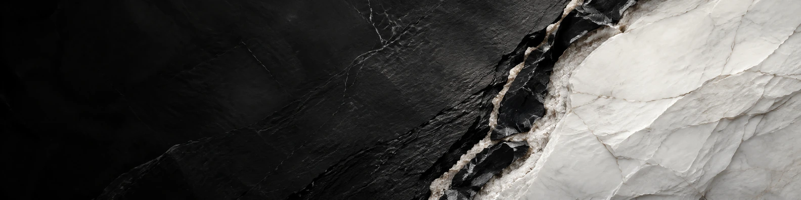 Matte Obsidian Mineral Seam nature-inspired LinkedIn banner for a professional profile