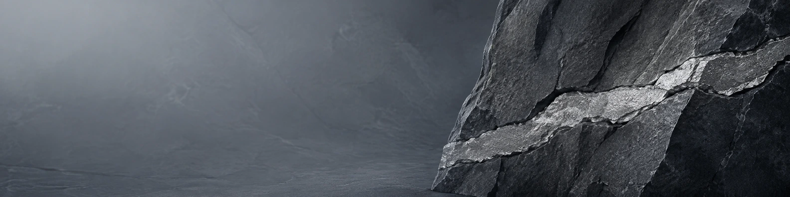 Metallic Silver Ore Ribbon nature-inspired LinkedIn banner for a professional profile
