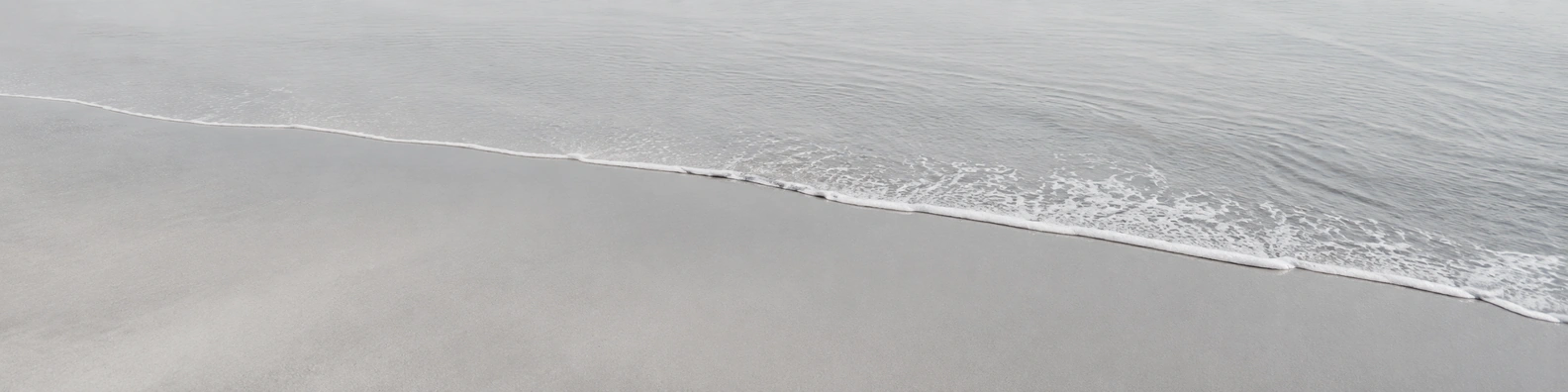 Minimal Foam Shoreline nature-inspired LinkedIn banner for a professional profile