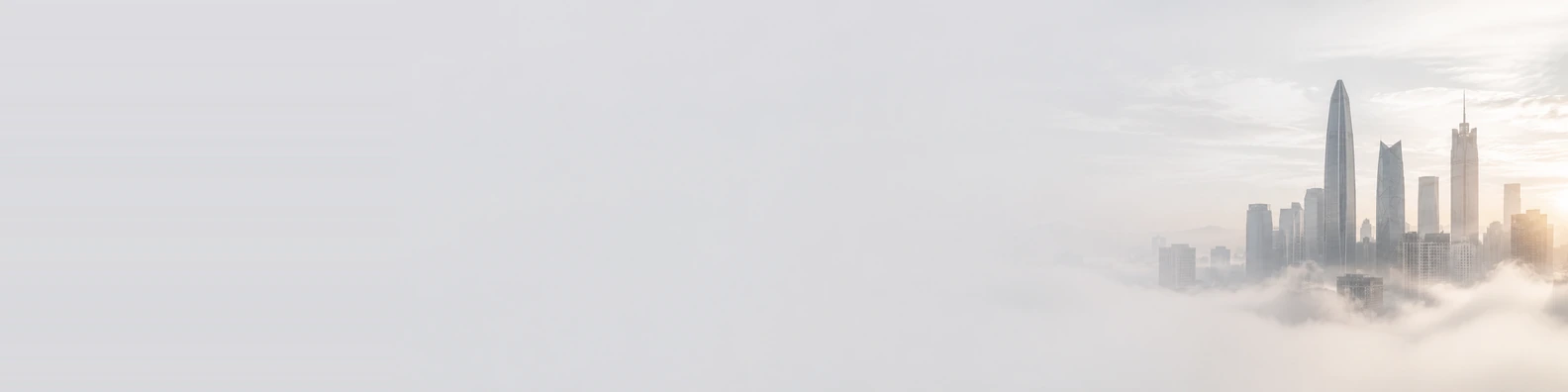 Misty Corporate Dawn urban city LinkedIn banner for a professional profile