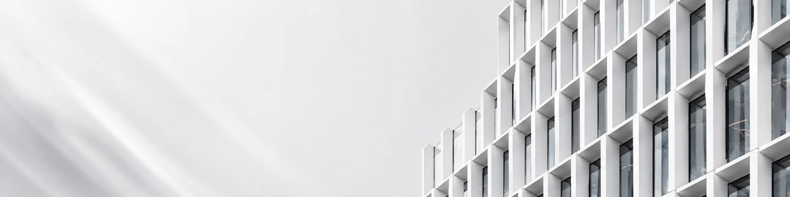 Modernist Tower Fin Grid urban city LinkedIn banner for a professional profile