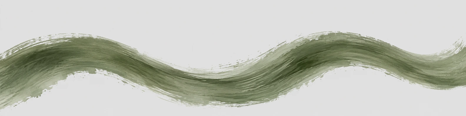 Muted Moss Wave abstract LinkedIn banner for a professional profile