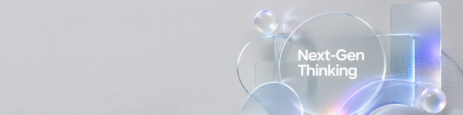 Next Gen Thinking quote LinkedIn banner for a professional profile