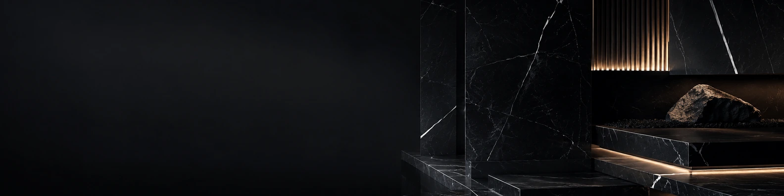 Noir Marquina Splice business LinkedIn banner for real estate architecture and construction professionals