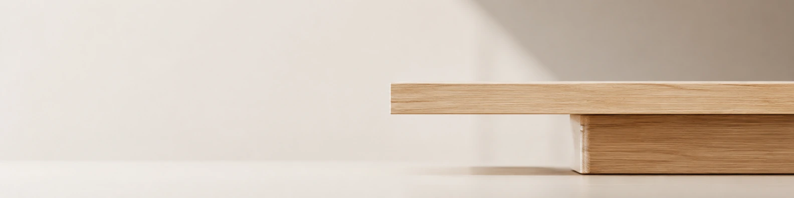 Oak Monitor Stand Line workspace LinkedIn banner for custom text and digital professional profiles