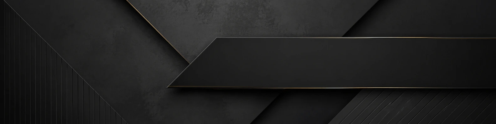 Obsidian Floating Ribbon geometric LinkedIn banner with clean custom text space