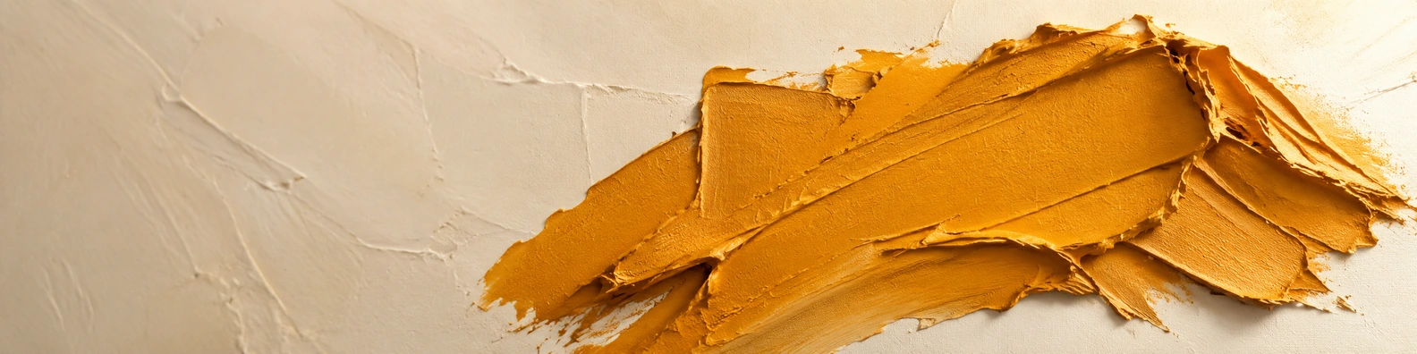 Ochre Impasto Knife creative LinkedIn banner for a professional profile
