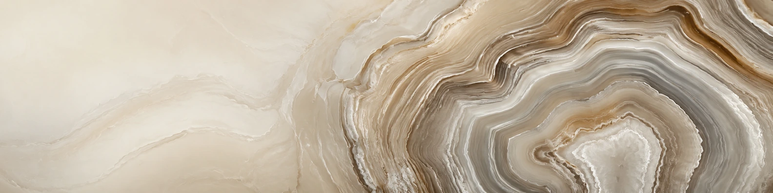 Polished Agate Stratum nature-inspired LinkedIn banner for a professional profile